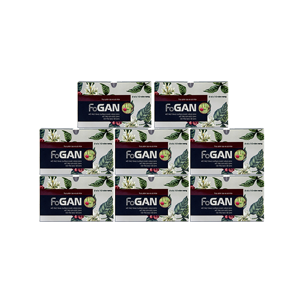 REC_Fobelife_Combo 8 hộp TPBVSK FoGan (2 vỉ x 10 viên/hộp)tặng 2 hộp TPBVSK FoGan +1 hộp viên tăng lực đông trùng nhân sâm (30 viên/hộp)