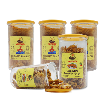 3 Hủ khô mực tẩm cay 150gr...