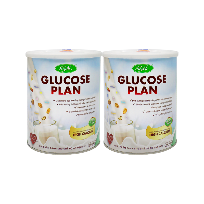WS-SoyNa-Combo 2 Hộp Sữa Glucose Plan 900gr + 3 hộp sữa Gạo lức 400gr