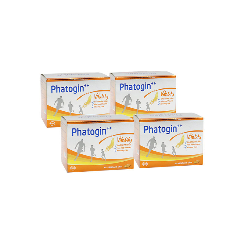REC-TruongThoPharma-4 hộp TPBVSK Phatogin++ Vitality (60 viên/hộp) + 1 hộp TPBVSK Phatogin++ Vitality (30 viên/hộp)