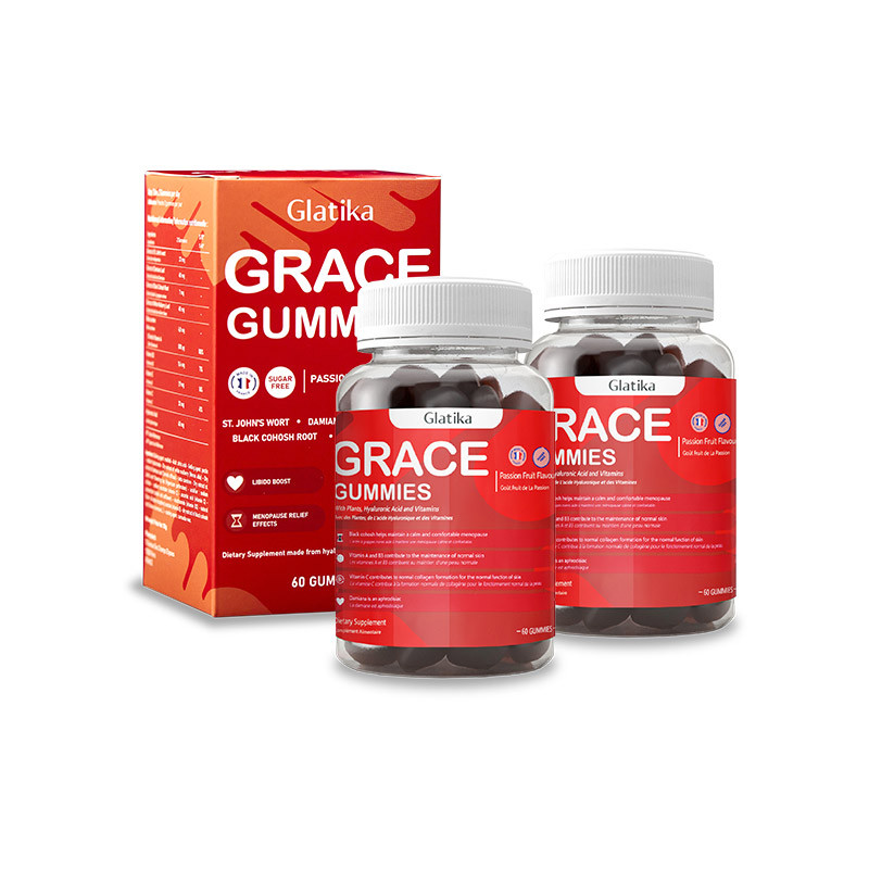 REC-Glatika-Combo 2 lọ Glatika Grace Gummies Kẹo dẻo tăng cường sinh lý nữ Grace (60 viên/lọ)