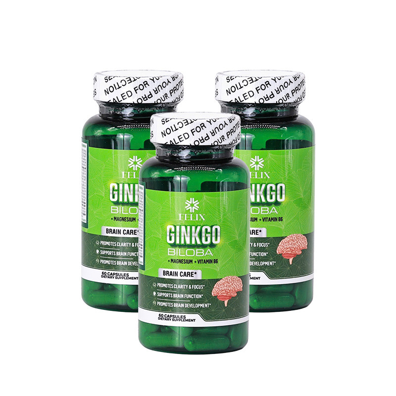 FELIX - Combo 3 Hộp TPBVSK GINKO BILOBA (60 viên/hộp) - Tặng 1 hộp TPBVSK Costar Royal Jelly (100 viên/hộp) + 2 Hộp TPBVSK Shark cartilage (30 viên/hộp)