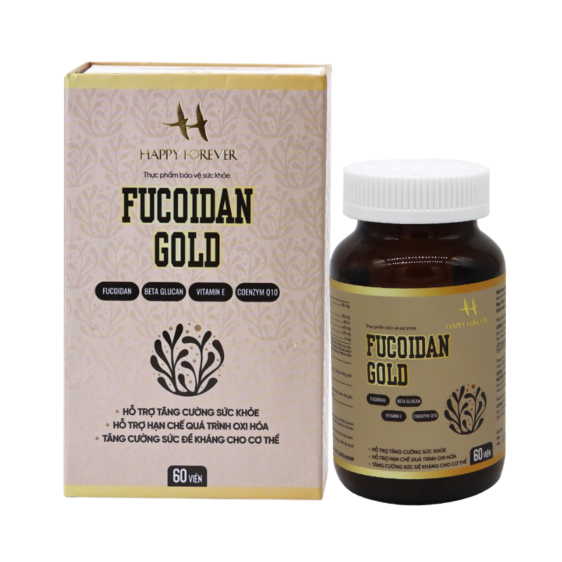 Happy Forever - 1 hộp TPBVSK Fucodian Gold (60 viên/hộp) + 1 Hộp TPBVSK Shark Cartilage 750mg (30 viên/hộp) + 1 Hộp Kem Dưỡng trắng da Costar Sheep Placenta 100gr/hộp + 1 bộ trang sức (vòng cổ, hoa tai)