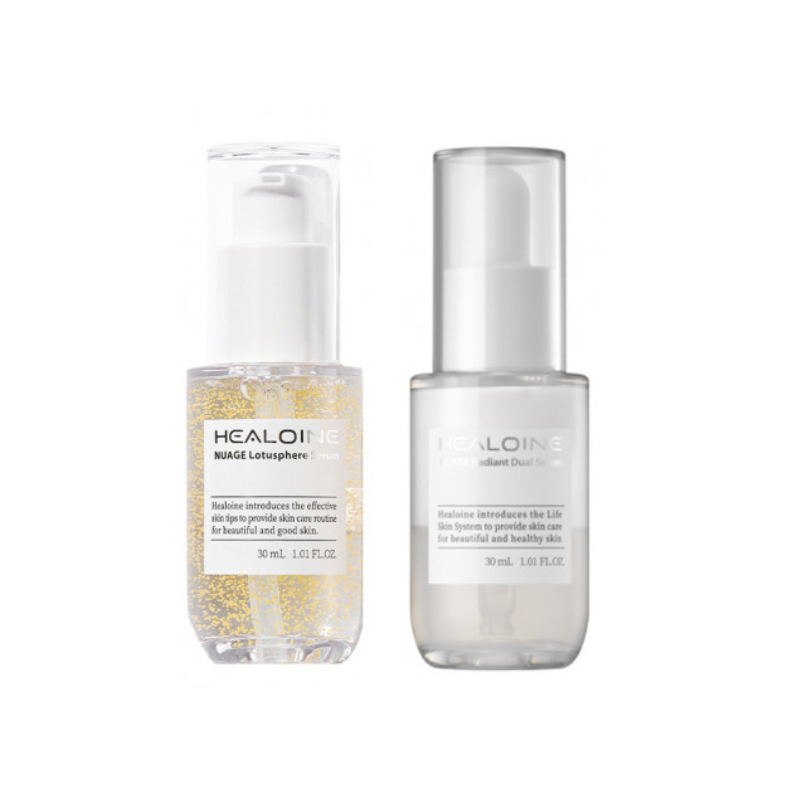 HEALOINE - HEALOINE NUAGE Radiant Dual Serum - Tinh chất dưỡng da mặt 30ml + Lotusphere Serum Tinh chất dưỡng da mặt 30ml