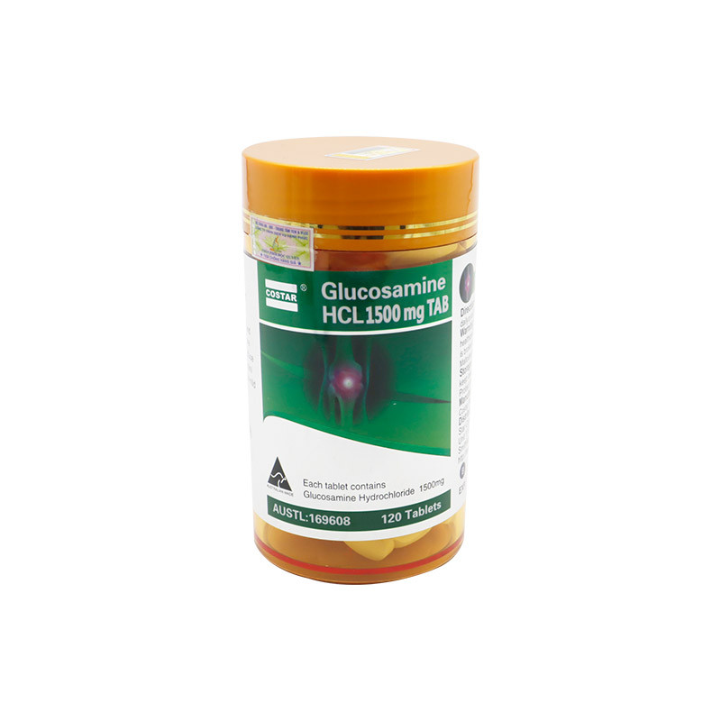 Costar -1 Hộp TPBVSK Costar Glucosamine HCL 1500mg (120 viên/hộp) + 1 hộp TPBCSK Costar Glucosamine HCL 1500mg (30 viên) + 1 Tuýp Gel Glucosamine (150ml)