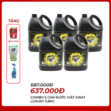 SWAT - 5 can nước giặt...