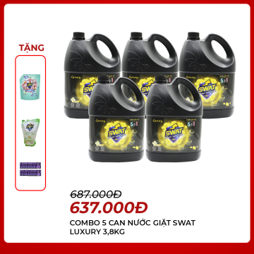 SWAT - 5 can giặt xả Luxury...