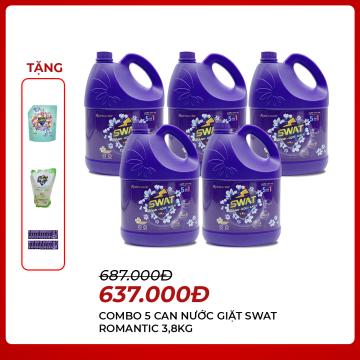 SWAT - 5 can giặt xả...