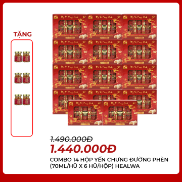 HEALWA - Combo 14 hộp yến...