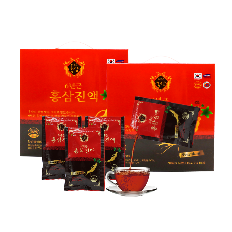 RC_Elnutri - 120 gói Hồng sâm nước Hàn Quốc 6 năm tuổi Elnutri 70ml/ gói