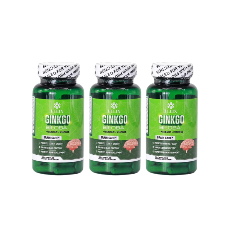 FELIX_3 Hộp TPBVSK GINKO BILOBA (60 viên/hộp) + 1 Hộp TPBVSK OMEGA3 100 viên/hộp + 3 Kem dưỡng trắng Costar Sheep Placenta 100gr/hộp