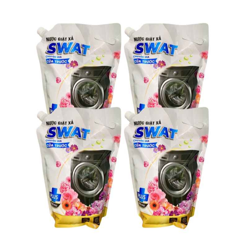 RC_SWAT_4 túi nước giặt lồng ngang 3,5 kg + 1 can nước rửa chén 2 kg + 2 chai nước tẩy lồng giặt 550g + 1 chai nước rửa chén 730ml