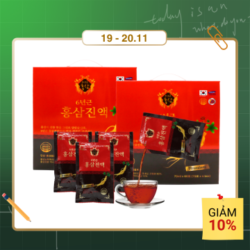 Elnutri - 120 gói Hồng sâm...