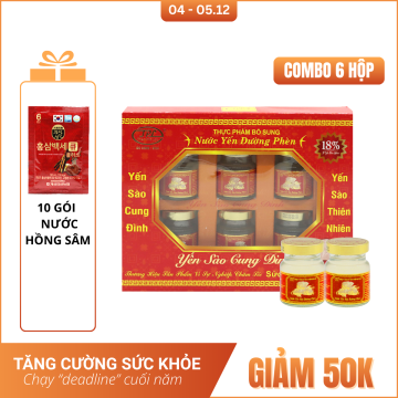 Cung Đình - 6 hộp Yến Đường...
