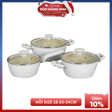 Green Cook - Bộ 3 nồi chống...