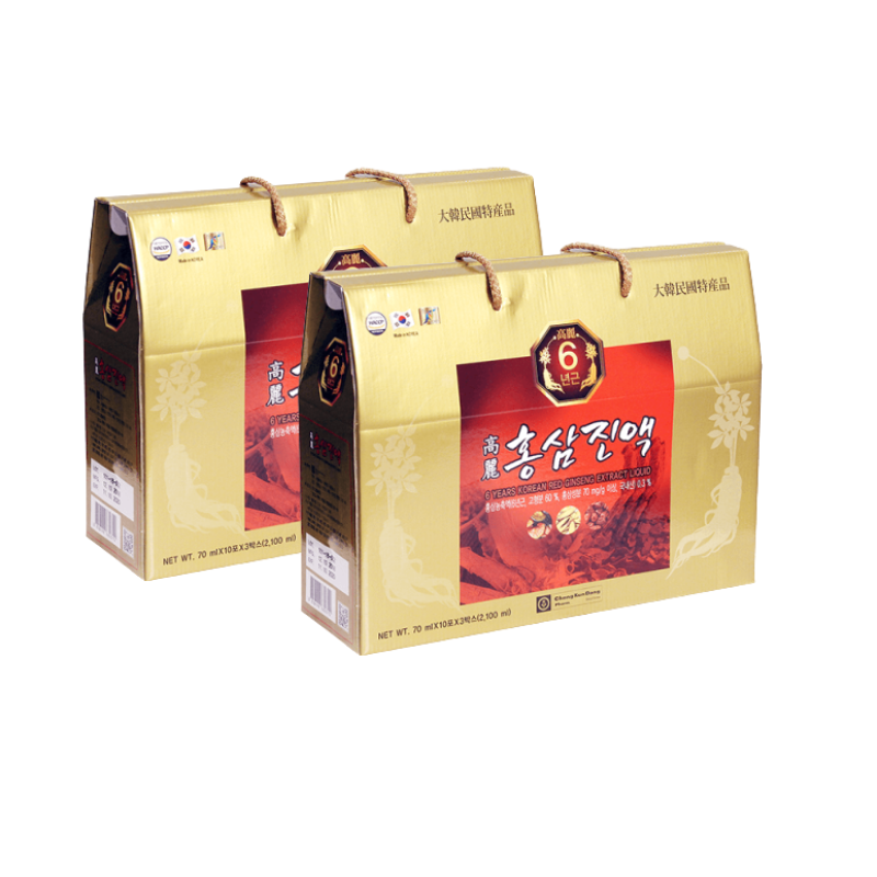 Chong Kun Dang - Combo 2 hộp (30 gói/ hộp) nước chiết xuất hồng sâm Hàn Quốc 6 năm tuổi 70ml/gói - Tặng 1 máy xay đa năng Bokuk