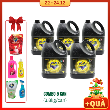 SWAT - 5 can nước giặt...