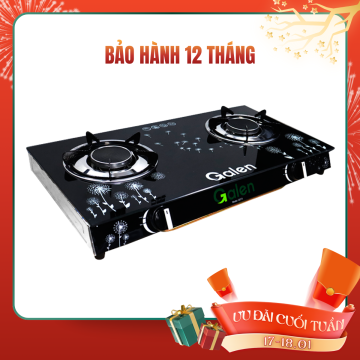 R-Galen-Bếp gas đôi hồng...