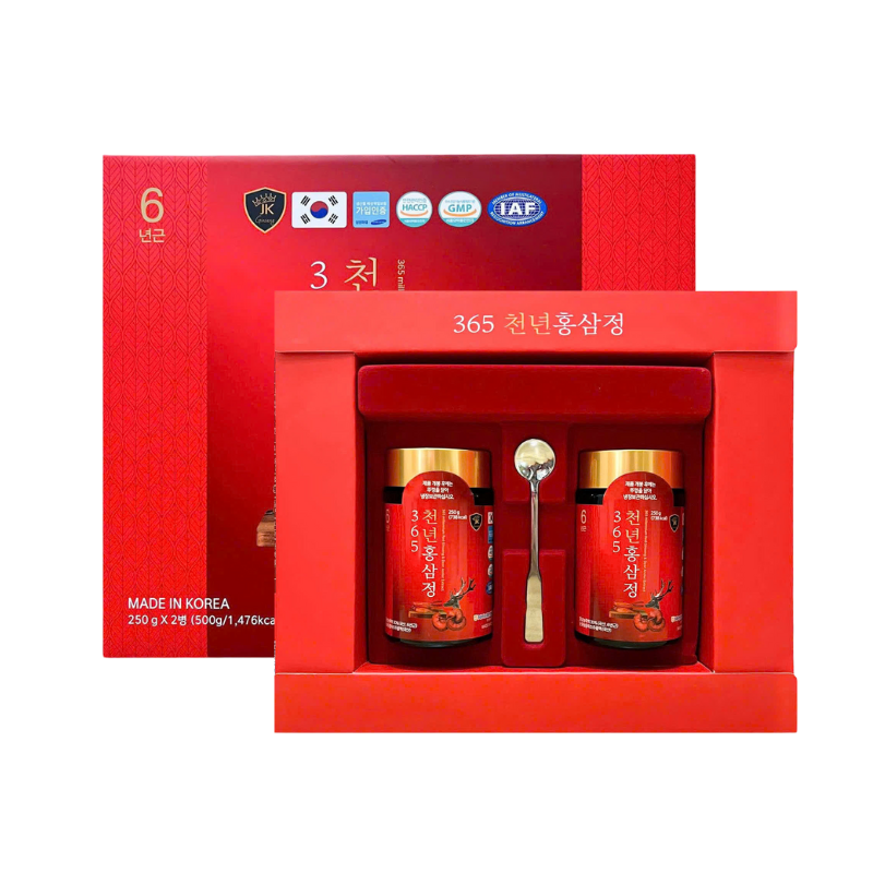 REC_HOASAM_2 hộp Cao hồng sâm nhung hươu Hàn Quốc 365 - 365 Millennium Red Ginseng & Deer Antler Extract ( 250g/lọ x 2 lọ/hộp )