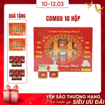 Rec-Cung Đình_10 hộp yến...