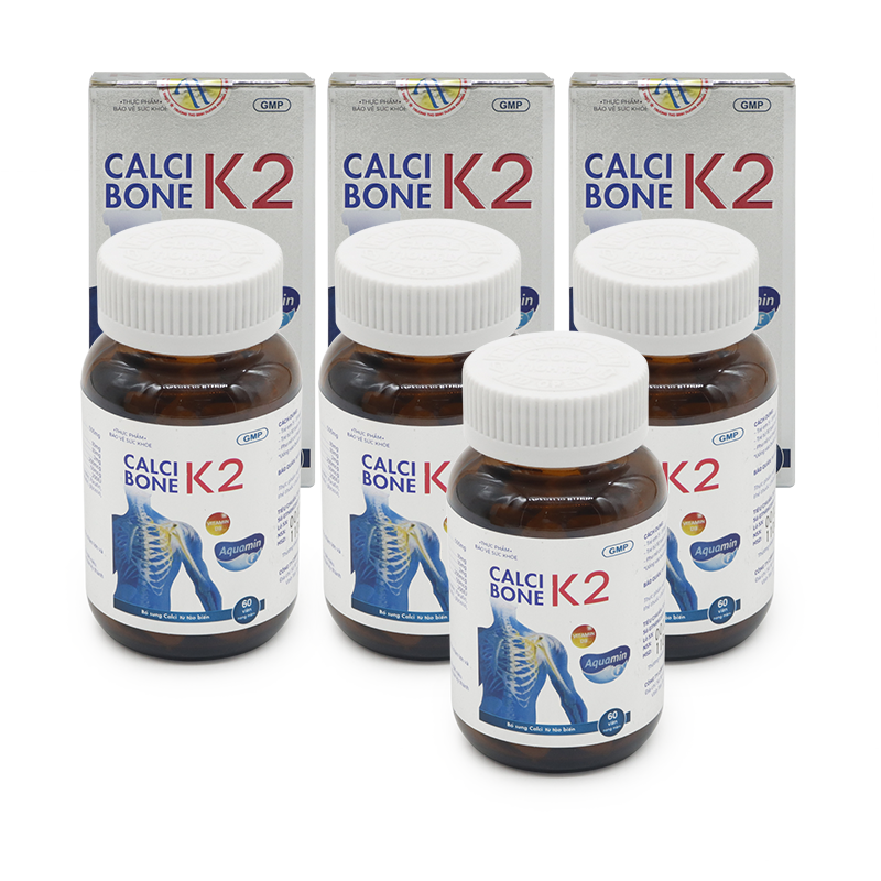 Rec_TRUONGTHOPHARMA - Combo 4 Hộp TPBVSK Calci Bone K2 (60 viên/ hộp) + 1 Hộp TPBVSK Calci Bone K2 (60 viên/ hộp)