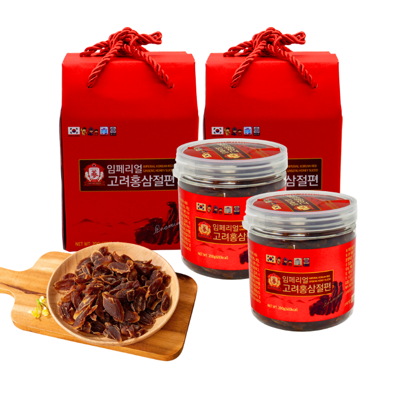 Rec_LMK_2 hộp hồng sâm thái lát tẩm mật ong 200g/ hộp + 1 hộp trà sâm