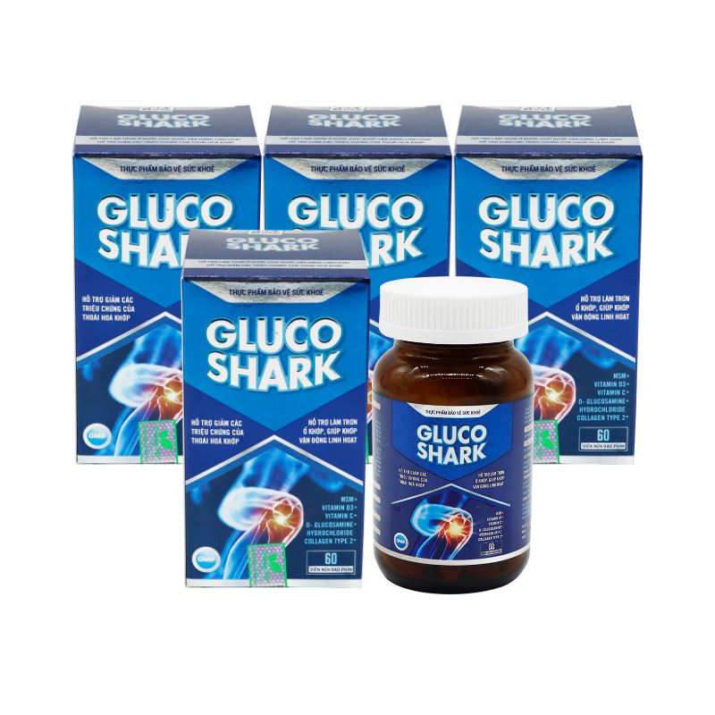[GG]-R_TRUONGTHOPHARMA_Combo 4 Hộp TPBVSK Glucoshark (60 viên/ hộp) + 1 Hộp TPBVSK Glucoshark (60 viên/ hộp)