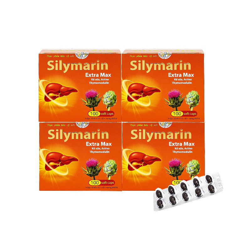 REC – TruongThoPharma - 4 Hộp TPBVSK Silymarin extra max (100 viên/ hộp) + 1 Hộp TPBVSK Silymarin extra max (100 viên/ hộp)
