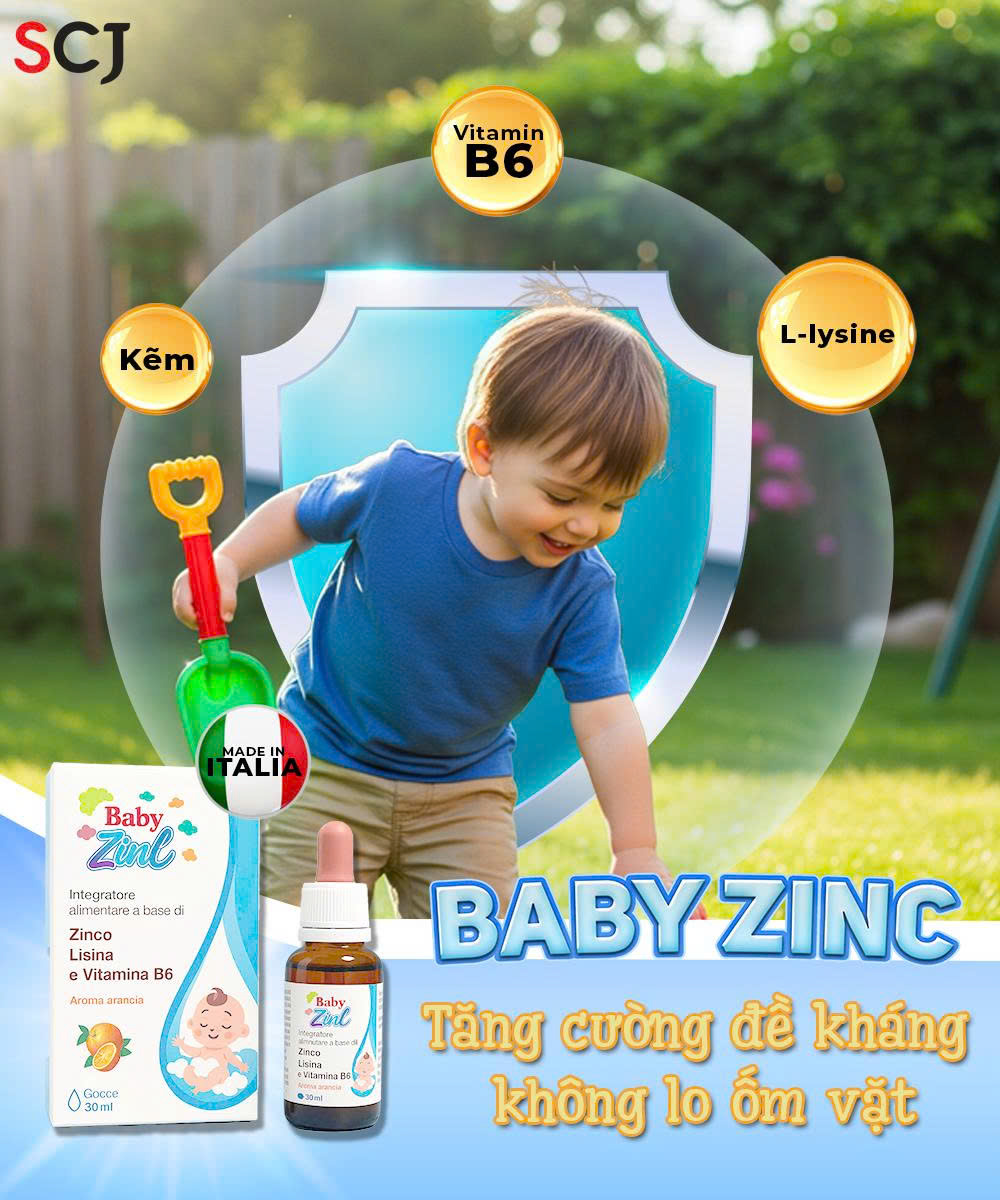 Baby zinC tăng cường đề kháng