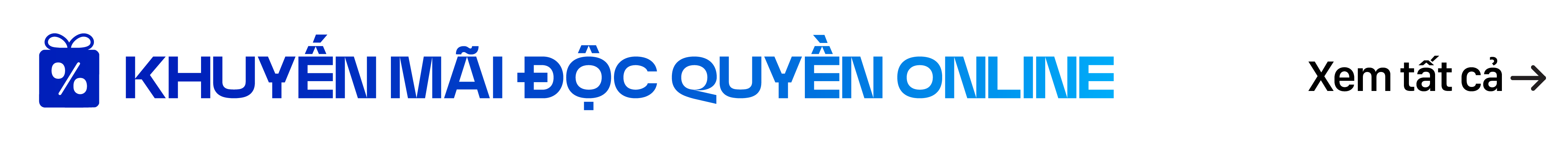 Ưu đãi độc quyền online